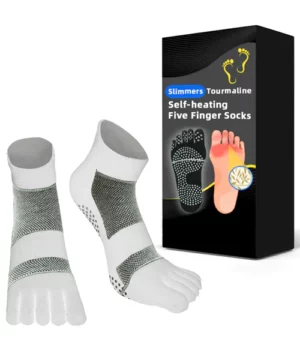 Slimmers Tourmaline Self-heating Five Finger Socks