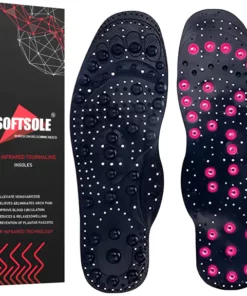 Softsole® Far infrared Tourmaline Acupressure Massage Foot Pain Relief Orthotic Insoles