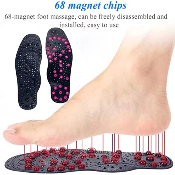 Softsole® Far infrared Tourmaline Acupressure Massage Foot Pain Relief Orthotic Insoles