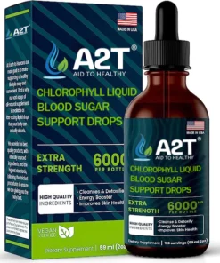 A2H™ Chlorophyll Liquid Natural Detox & Blood Sugar Support Drops