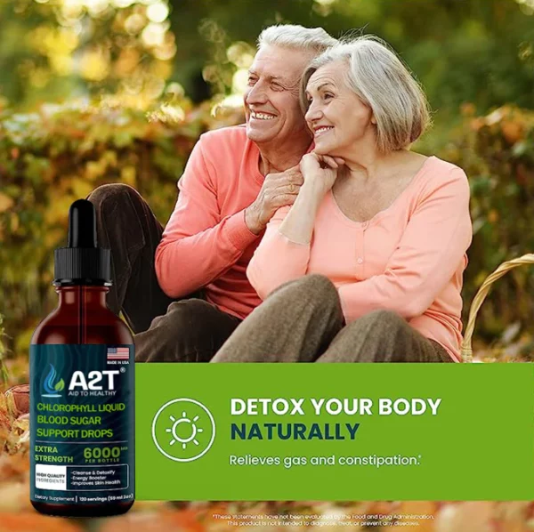 A2H™ Chlorophyll Liquid Natural Detox & Blood Sugar Support Drops