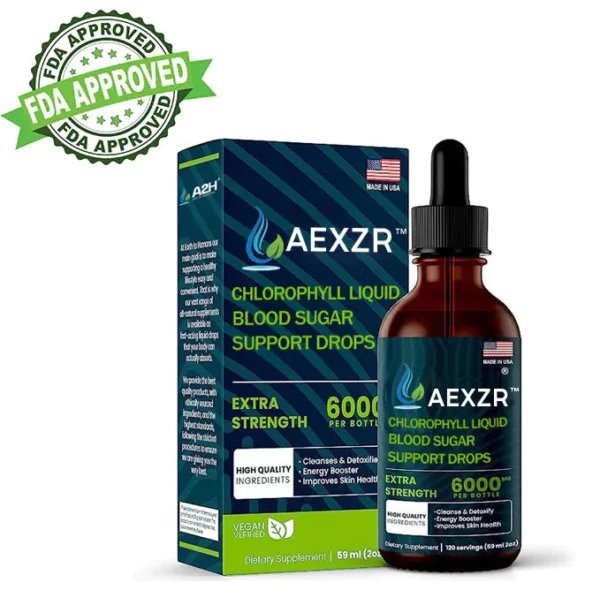 AEXZR™ Chlorophyll Liquid Natural Detox & Blood Sugar Support Drops