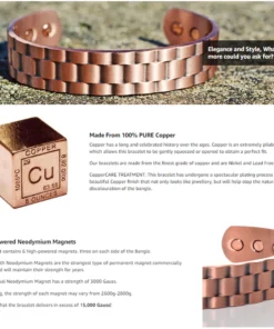 CC™ Pure Copper Super Magnetic Therapy Bio Negative Ion Bracelet