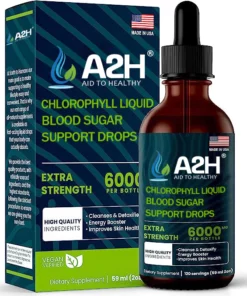 Chlorophyll Liquid Natural Detox & Blood Sugar Support Drops