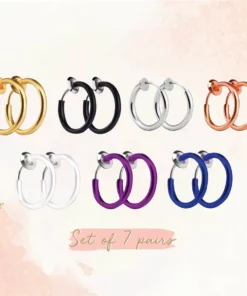 Non-Piercing Septum Earring Hoop Set