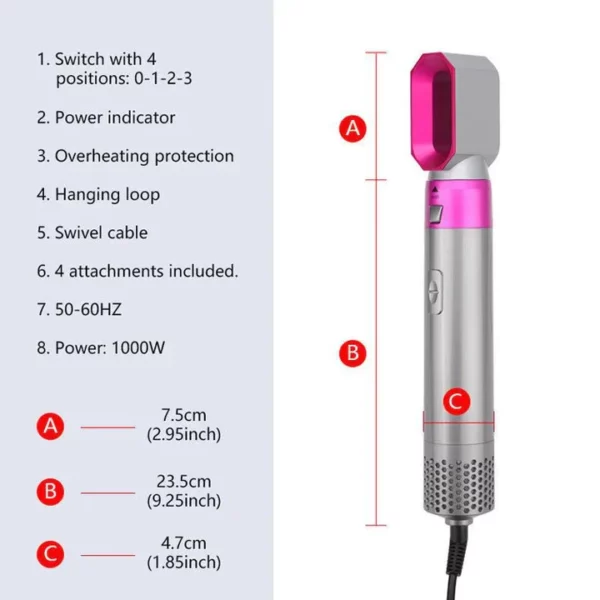 One Step Hair Dryer 5 IN 1 - Image 3