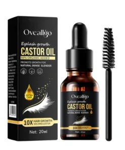 Oveallgo™ 100% Natural Castor Oil Eyelash Eyebrow and Hair Volume Growth Serum