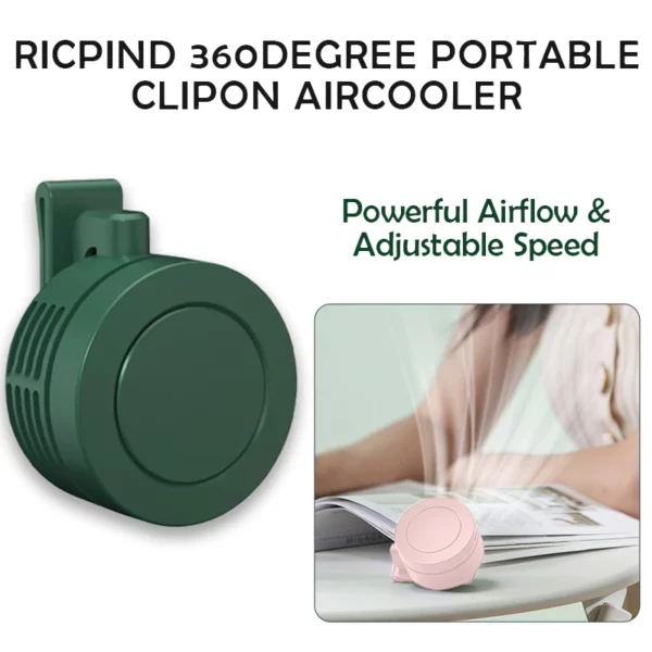 Ricpind 360Degree Portable ClipOn AirCooler - Image 5