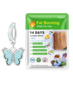 SFRCORD Body Detox Fat Burning Liver & Lung Cleanse Essential Oil Belly Button Ring