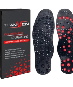 TitanVein Far Infrared Tourmaline Acupressure Insoles