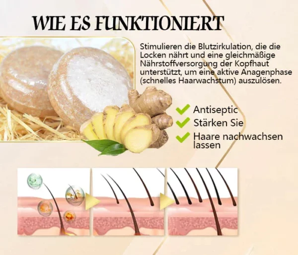 Fivfivgo™ Ingwer Haarwachstum Shampoo Bar