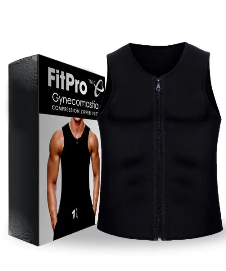 Gynecomastia Compression Zipper Vest