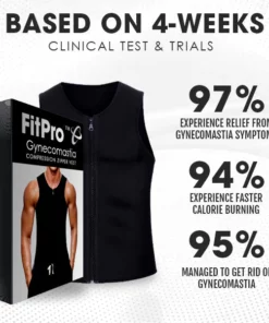 Gynecomastia Compression Zipper Vest