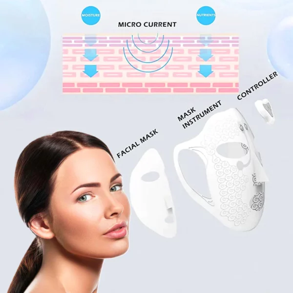 Siluce™ Soft Silicone Microcurrent Facial Mask Device - Image 2