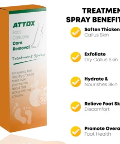 ATTDX FootCalluses CornRemoval Treatment Spray