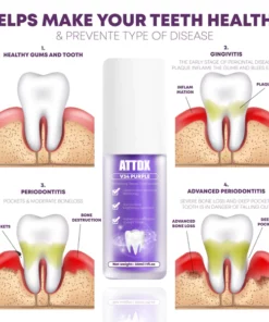 ATTDX V34Purple Whitening Repair Toothpaste