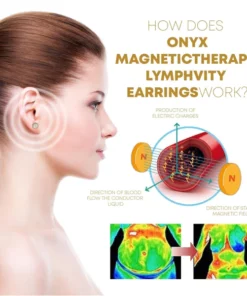 CC™Elegance Lymphvity MagneTherapy White Onyx Earrings