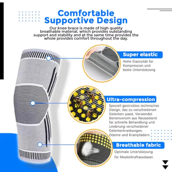 Fivfivgo™ Bee Venom Heat Therapy Knee Wrap Brace