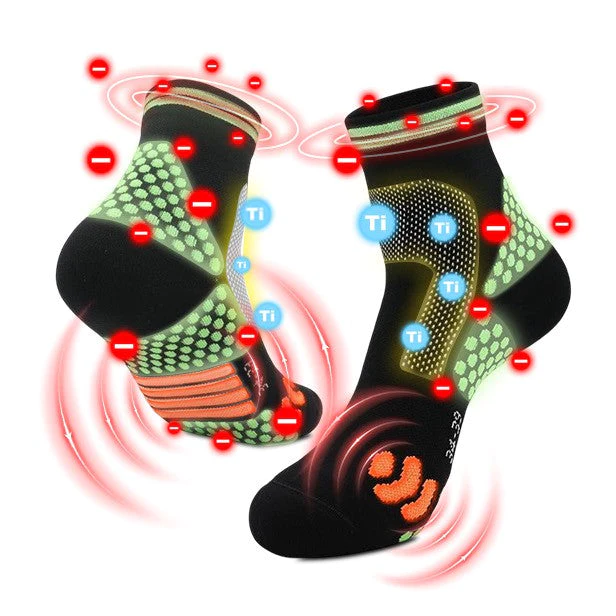 HIGHERSOCKS® Far Infrared Schorl Titanium Ion Heightening Booster Socks