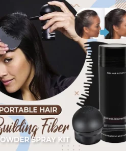 Portable Hair Building Fiber Powder Spray Kit