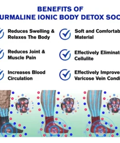 Ricpind Tourmaline Ionic BodyDetox Socks