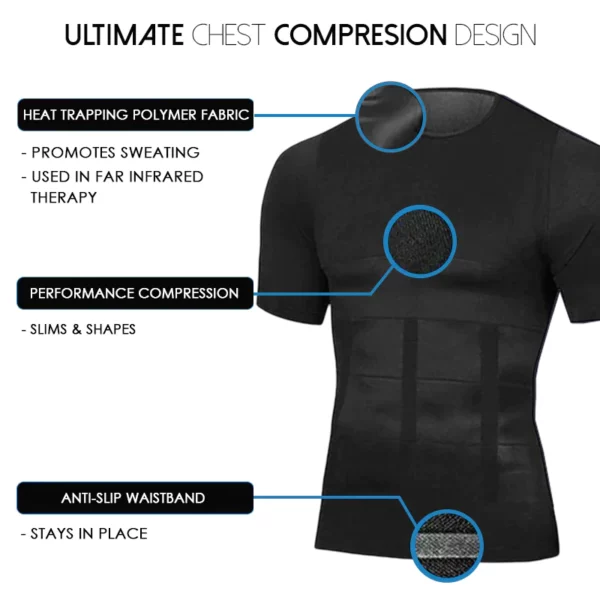 Rubytor™ ion slimming and shaping undershirt