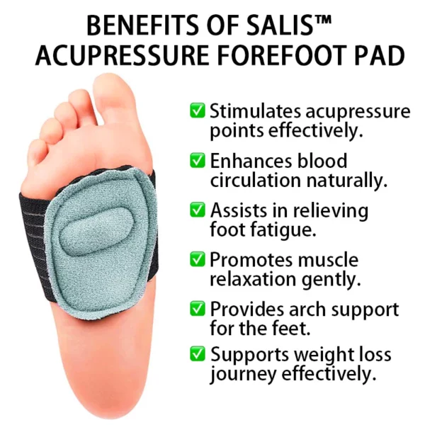 Salis™ Bubbling Spring Acupoint Magnetic Therapy Massage Weight Loss Forefoot Pad - Image 4