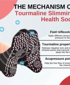 Tourmaline Acupressure Varicose Vein Slim Health Socks