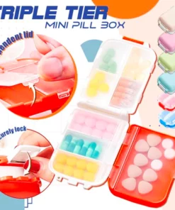 Triple Tier Mini Pill Box