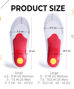 Anti-Swelling High Arch Support Insoles