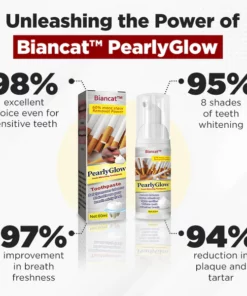 Biancat™ PearlyGlow Teeth Whitening Toothpaste