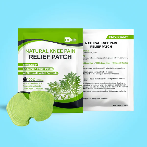 Flexiknee Natural Knee Pain Patch, Knee Joint Pain Relief Patch
