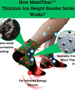 MaxiTitan™ Titanium Ion Height Booster Socks