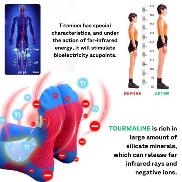 MaxiTitan™ Titanium Ion Height Booster Socks