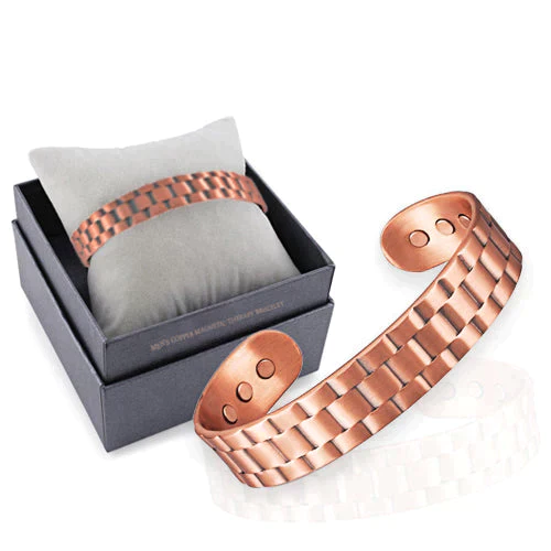 Amazon.com: LONGRN-2PCS Copper Bracelet Used for Arthritis - The Pure  Copper Magnetic Bracelet with 6 Magnets for Men to Effectively Relieve  Joint Pain. : Health & Household