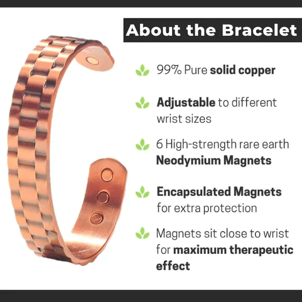 Pure Copper Health Bracelet With Adjustable Cuff Energy Magnetism For Men  With Anthritis Relief From Bevjhb, $16.25 | DHgate.Com