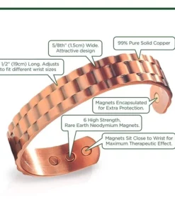 Menheal™ Pure Copper Magnetic Therapy Health Bracelet