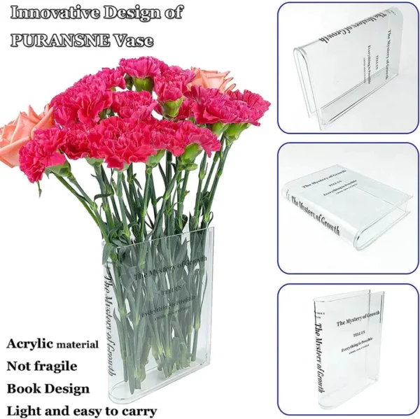 NovelBlooms™ - Acrylic Book Vase