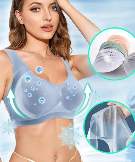 PISPARA™ Ice Silk Ion Lymphvity Detoxification and Shaping & Powerful Lifting Bra