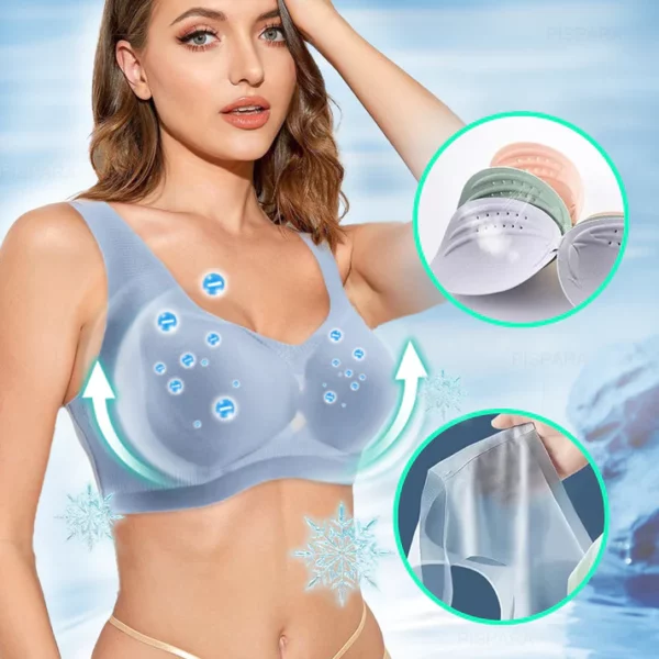 PISPARA™ Ice Silk Ion Lymphvity Detoxification and Shaping & Powerful Lifting Bra