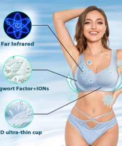 PISPARA™ Ice Silk Ion Lymphvity Detoxification and Shaping & Powerful Lifting Bra