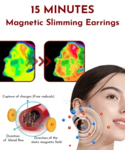 Quartz Stone Lymphatic Magnetic Therapy Earrings