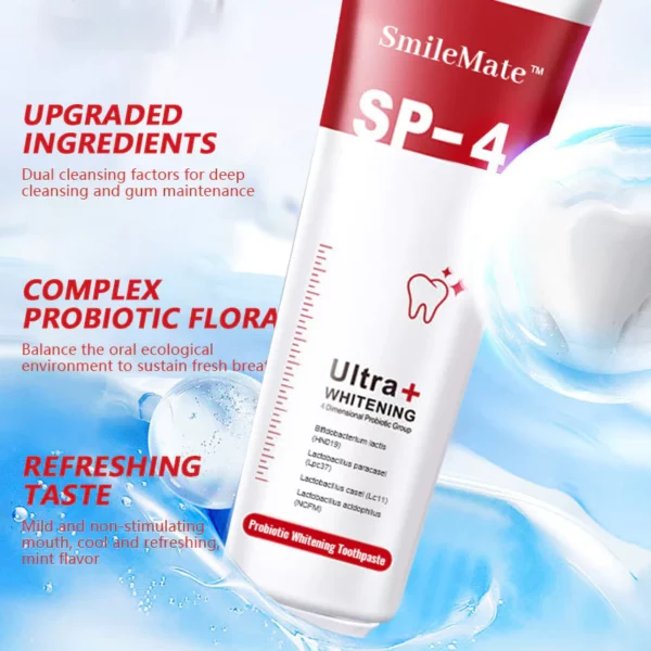 SmileMate™ SP-4TM Probiotic Whitening Toothpaste