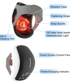 upgrade-KTS® Infrared Laser Knee Pain Therapy Massager