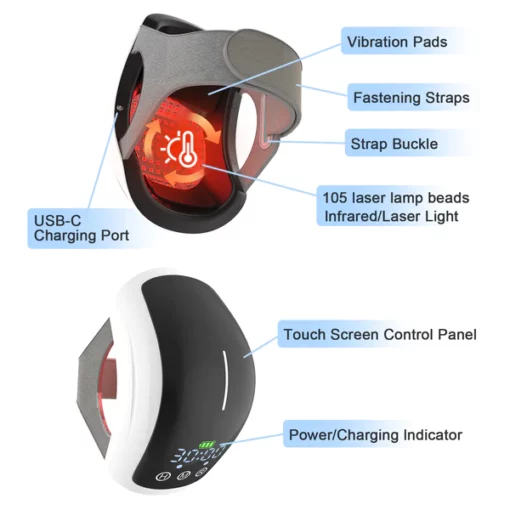 upgrade-KTS® Infrared Laser Knee Pain Therapy Massager