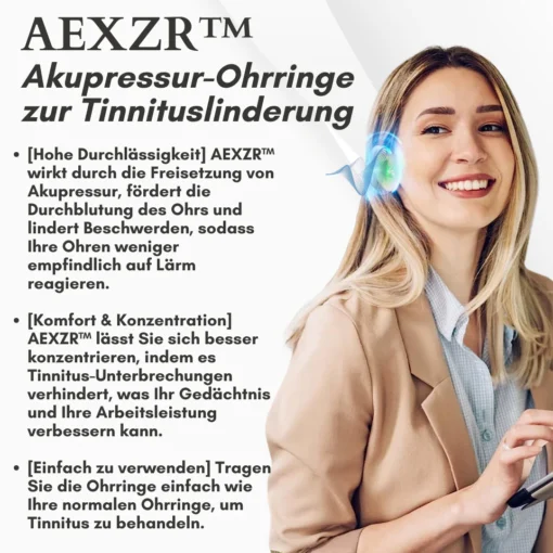 AEXZR™ Akupressur-Ohrringe zur Tinnituslinderung