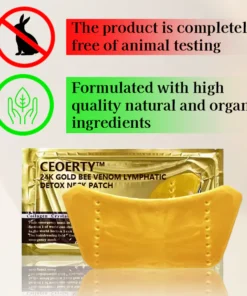 Ceoerty™ 24K Gold Bee Venom Lymphatic Detox Neck Patch