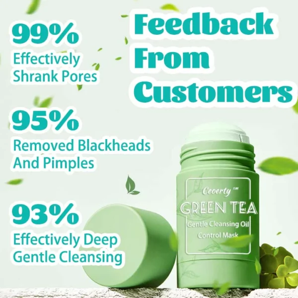 Ceoerty™ Green Tea Gentle Cleansing Oil Control Mask - Image 5