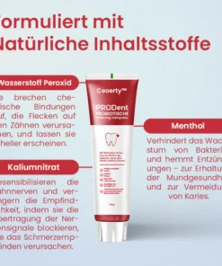 Ceoerty™ PRODent Probiotische Whitening-Zahnpasta