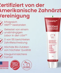 Ceoerty™ PRODent Probiotische Whitening-Zahnpasta